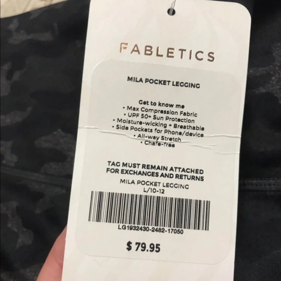 Fabletics Camo Mila Legging Large - Picture 6 of 7